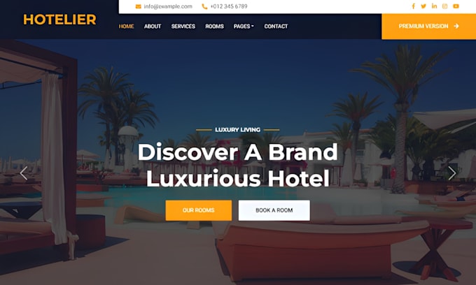 squarespace hotel website resort website booking calendar travel accommodation