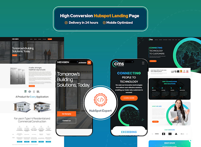 design, redesign, migrate or revamp hubspot website and landing page