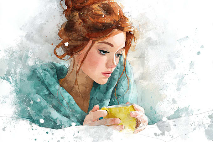 draw water color illustration