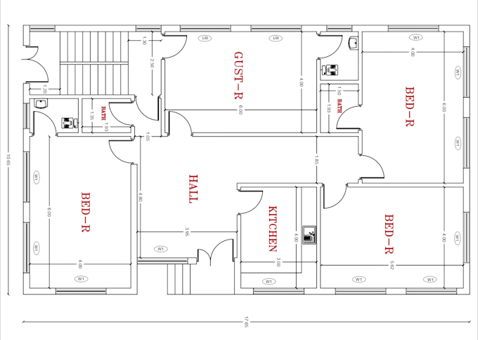 create 2d floor plans in autocad from sketches