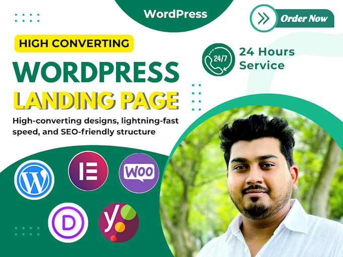 build high converting wordpress landing page using elementor
