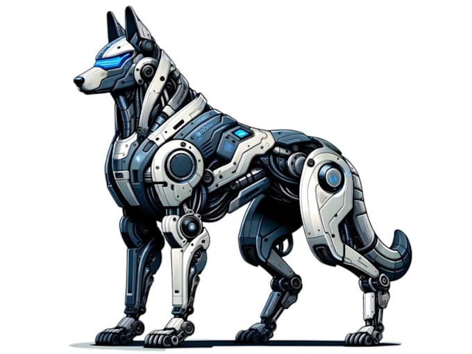do cinematic 3d mechanical robots animation, sci fi cyborgs, cyberpunk character