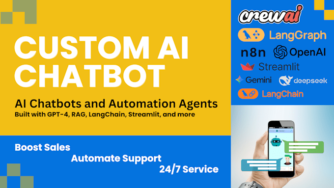 Build custom ai chatbots and automation agents with chatgpt rag ...