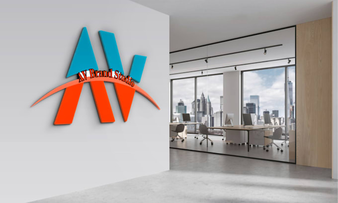 design a modern, minimalist, av letter logo