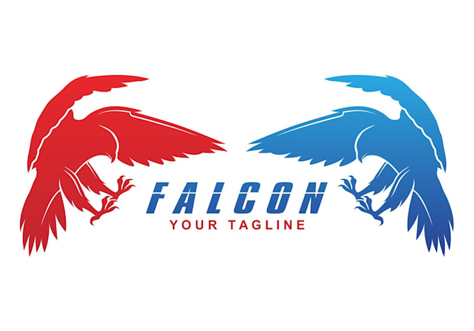 create professional unique falcon bird eagle logo