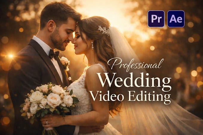 professional wedding video editing with cinematic touch