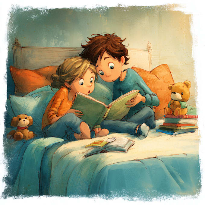 create stunning children book illustration package for KDP