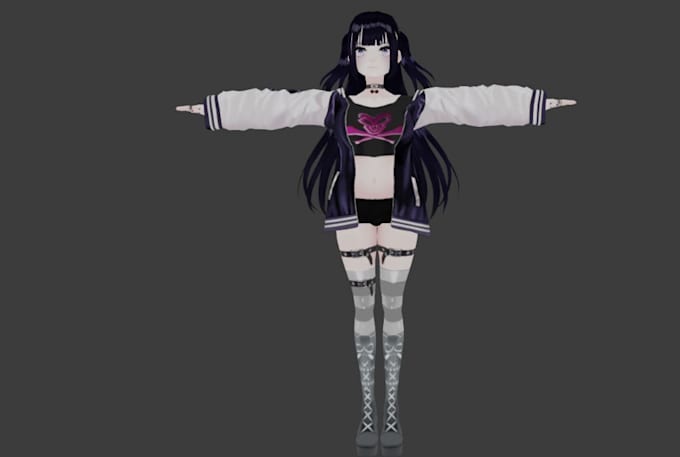 make,fix,rig,convert,port custom 3d avatar outfits for vrchat, vroid, metaverse