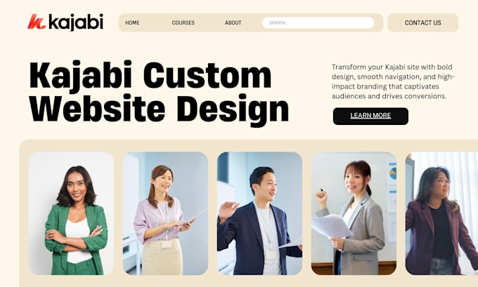 design a fully customized kajabi theme