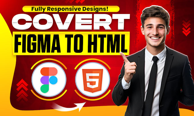 convert PSD figma xd to pixel perfect responsive HTML CSS
