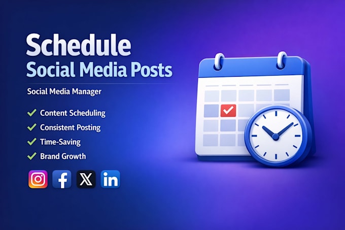 schedule social media post, social media manager