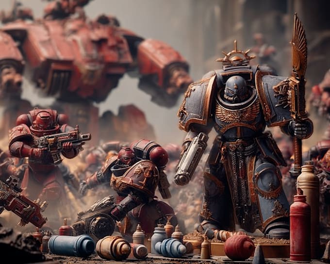 make your warhammer 40k, age of sigmar, game art