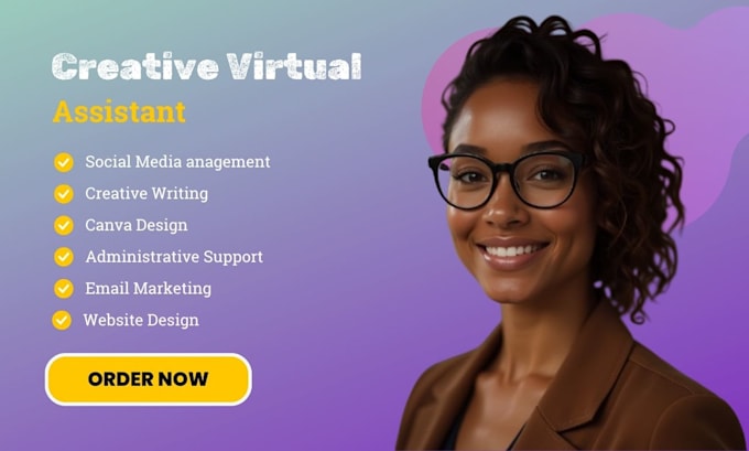 creative virtual assistant administrative personal assistant social media manage