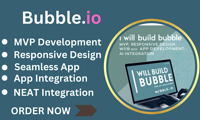 build bubble io app, mvp, web, saas platform, ai solutions