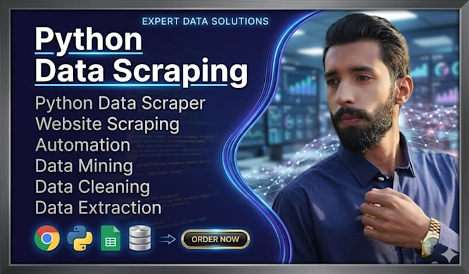 create fast python data scraping, extraction and automation tools