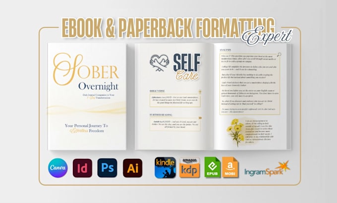 do book formatting and layout design for amazon kindle ebook and KDP paperback