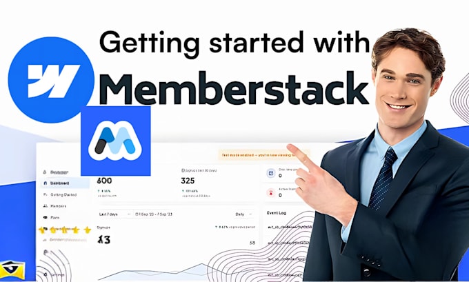 Build webflow membership website ui ux webflow memberstack subscription ...