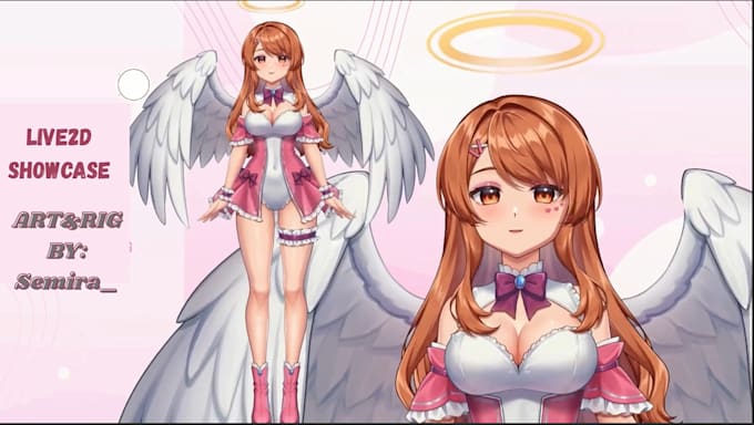 design amazing 2d vtuber character live 2d model rigging for vtuber