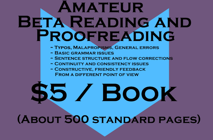 provide budget, amateur book editing and proofreading