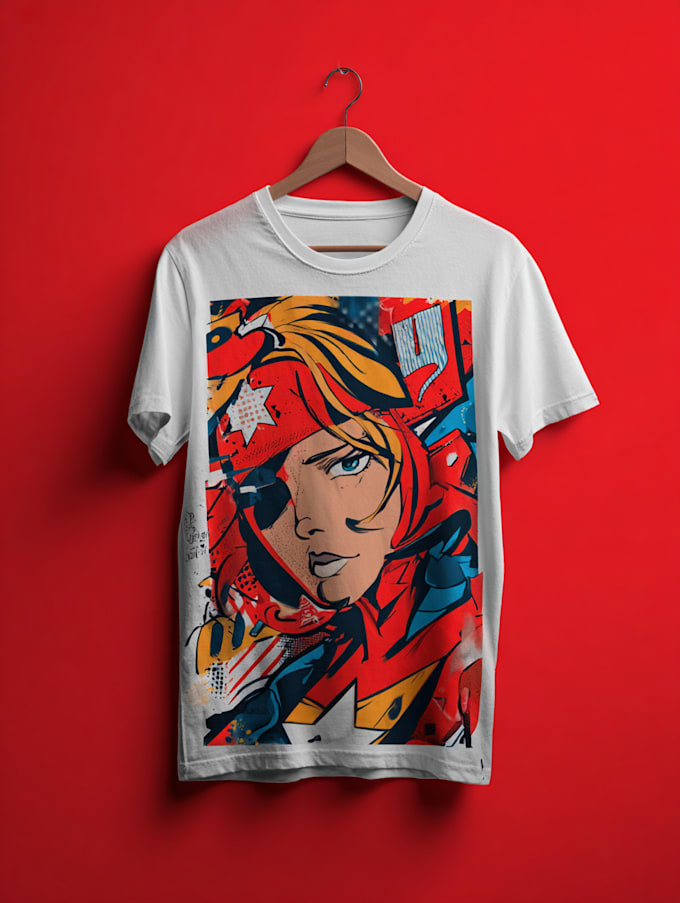 design a custom illustration for merchandising