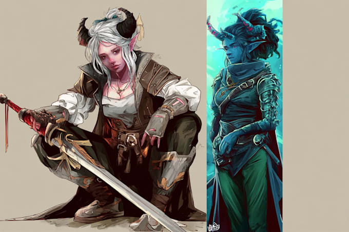 draw your rpg game character designv