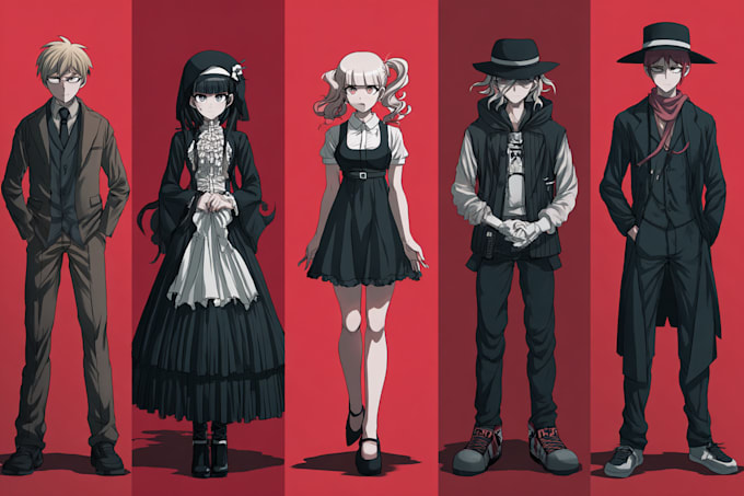 do danganronpa style art for you