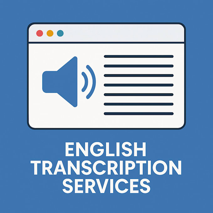 transcribe english audio, video, meetings or interviews