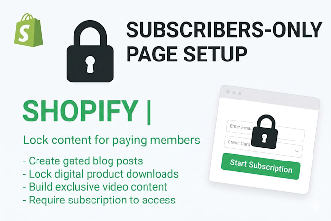 create a subscribers only locked page