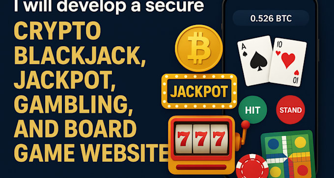 develop crypto game blackjack jackpot gamble site board game