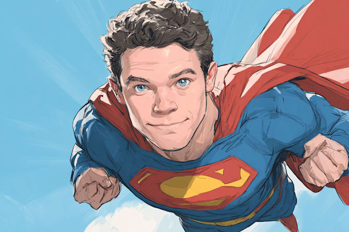 do superhero comic artwork and book
