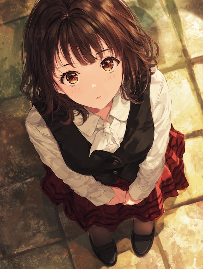 draw a pretty or anime character style