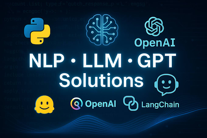 build powerful nlp, llm, gpt, rag and chatbot solutions using pyhton