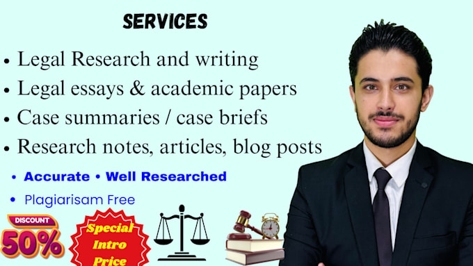 do legal writing, research, articles and case summaries