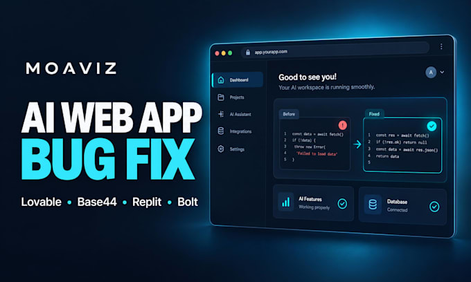 ai vibe coded web app bug fixing and debugging