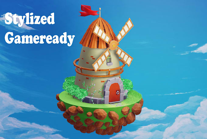 create stylized, low poly models, game props or asset packs