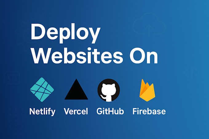 deploy static website on netlify, vercel , github and more