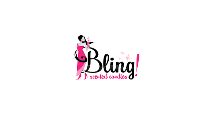 create attractive pictorial a logo design for bling candles