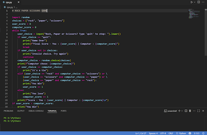 do beginner and intermediate level python programming projects and assignments