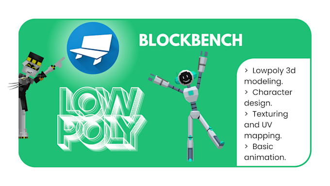 Create custom low poly 3d models in blockbench for games or animation ...