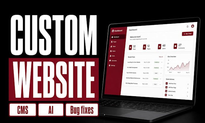 develop laravel php websites with admin panel
