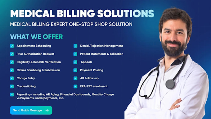 Be your medical biller for medical billing, payment posting, denial ...
