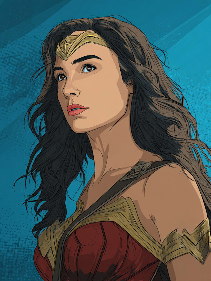 draw comic book cartoon and custom illustration digital art