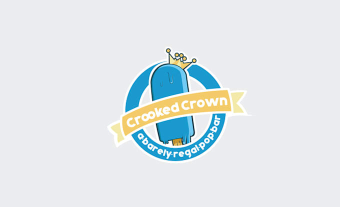 design elegant amazing crooked crown logo
