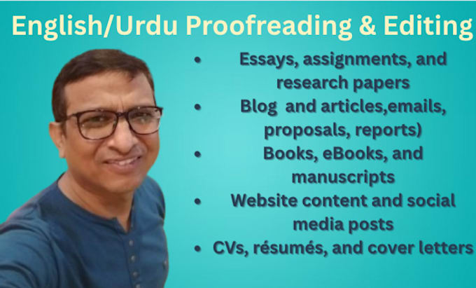 proofread and edit your english text to perfection