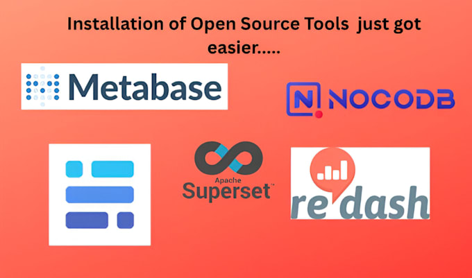 setup self hosted nocodb, grafana, baserow, redash on your machine