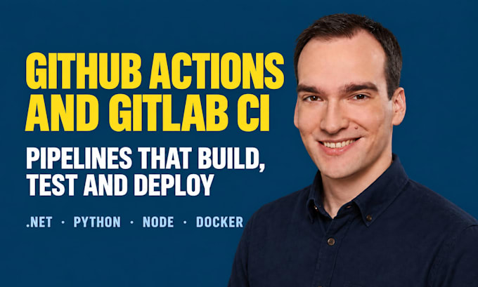 set up github actions or gitlab ci to build test and deploy your app
