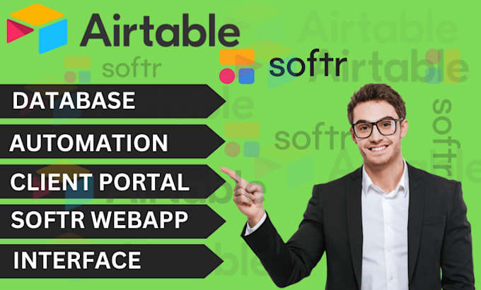 build  airtable and softr web apps with smart automation
