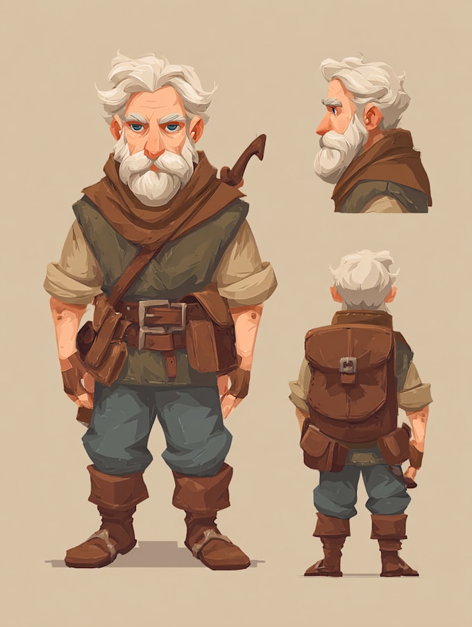 draw 2d game character illustration
