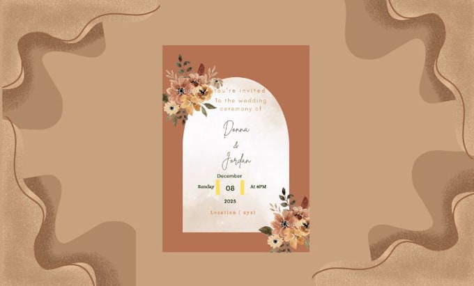 create custom invitation card designs for any events