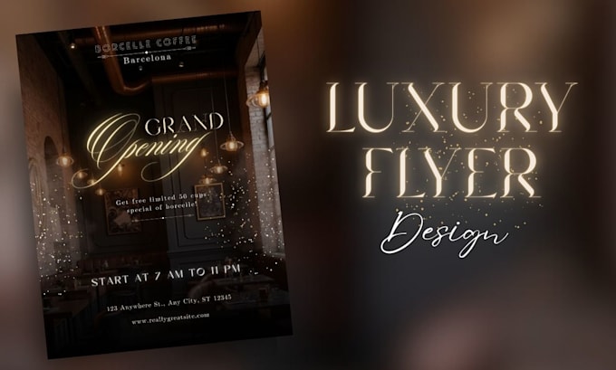design luxury and premium flyer, brochure and poster